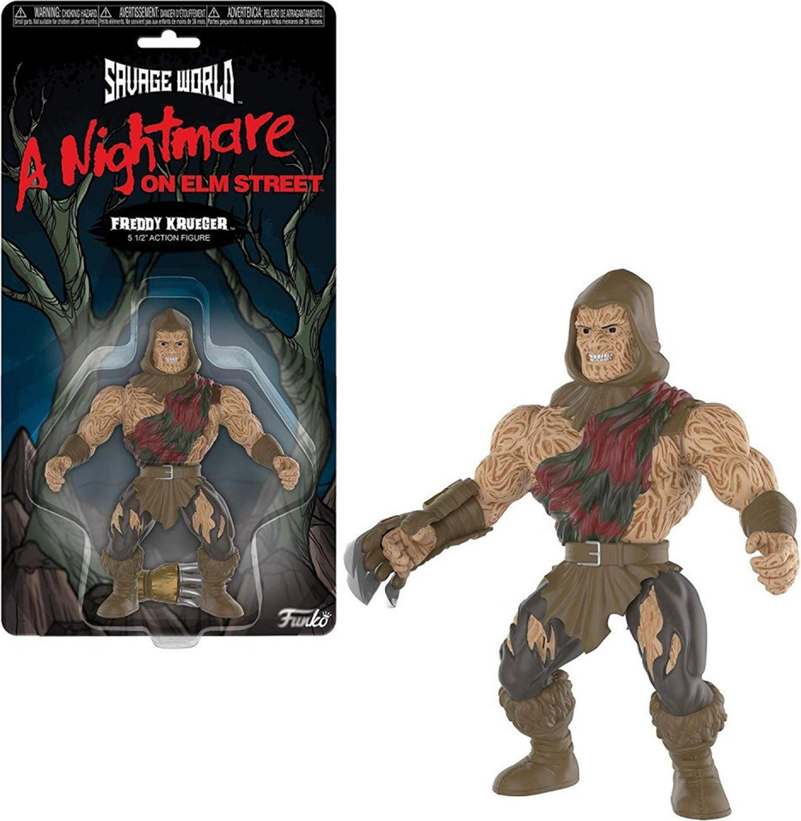 Funko Nightmare on Elm Street Savage World Freddy Krueger Actiefiguur, 10 cm, FK30346