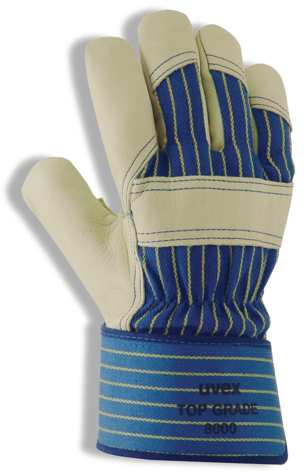 uvex Arbeitshandschuhe Top Grade 8000 9 beige, blau 6029509