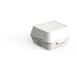 Burger Box M 115x115x82mm cremeweiß circ Nette Mehrweg©
