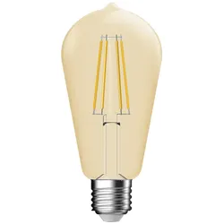 Nordlux LED Filament-Leuchtmittel DECO ST64, E27, 4.2W 2500K 400lm, dimmbar, gold NORD-2080052758