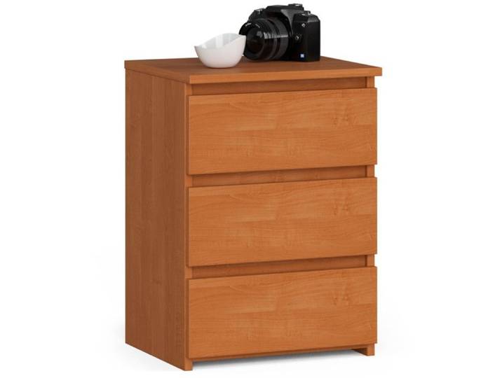 Table de chevet AKORD CL3 Aulne 40 cm 3 tiroirs façade Aulne 40x35x57 cm