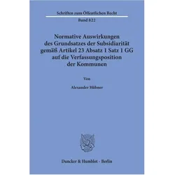 Hübner:Normative Auswirkungen des Grund, Fachbücher von Alexander Hübner