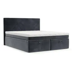 BOXBETT Zalla 140/200 cm Dunkelgrau im Kronos Stoff