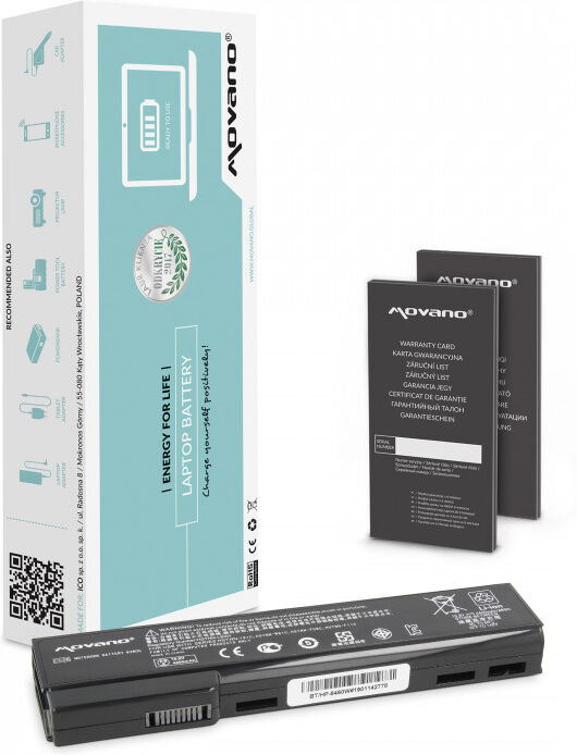 Movano Batterie pour HP EliteBook 8460p, 8460w / 10.8V (11.1V) 4400 mAh.