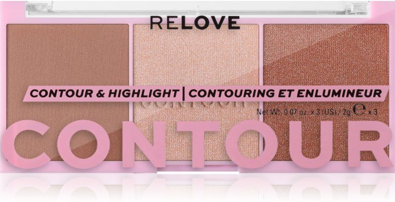 Revolution Relove Colour Play Contour Trio Palette contouring palette shade Baked Sugar 6 g