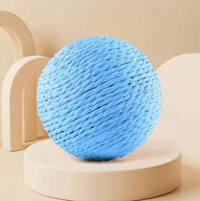 Inspire Curations Sisal Cat Scratching Ball Toy Interactive Teething & Playtime Fun For Cats blue