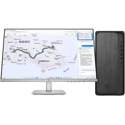 HP OmniDesk M02-0177ng (1000 GB, 32 GB, AMD Ryzen 7 8700G), PC, Grau