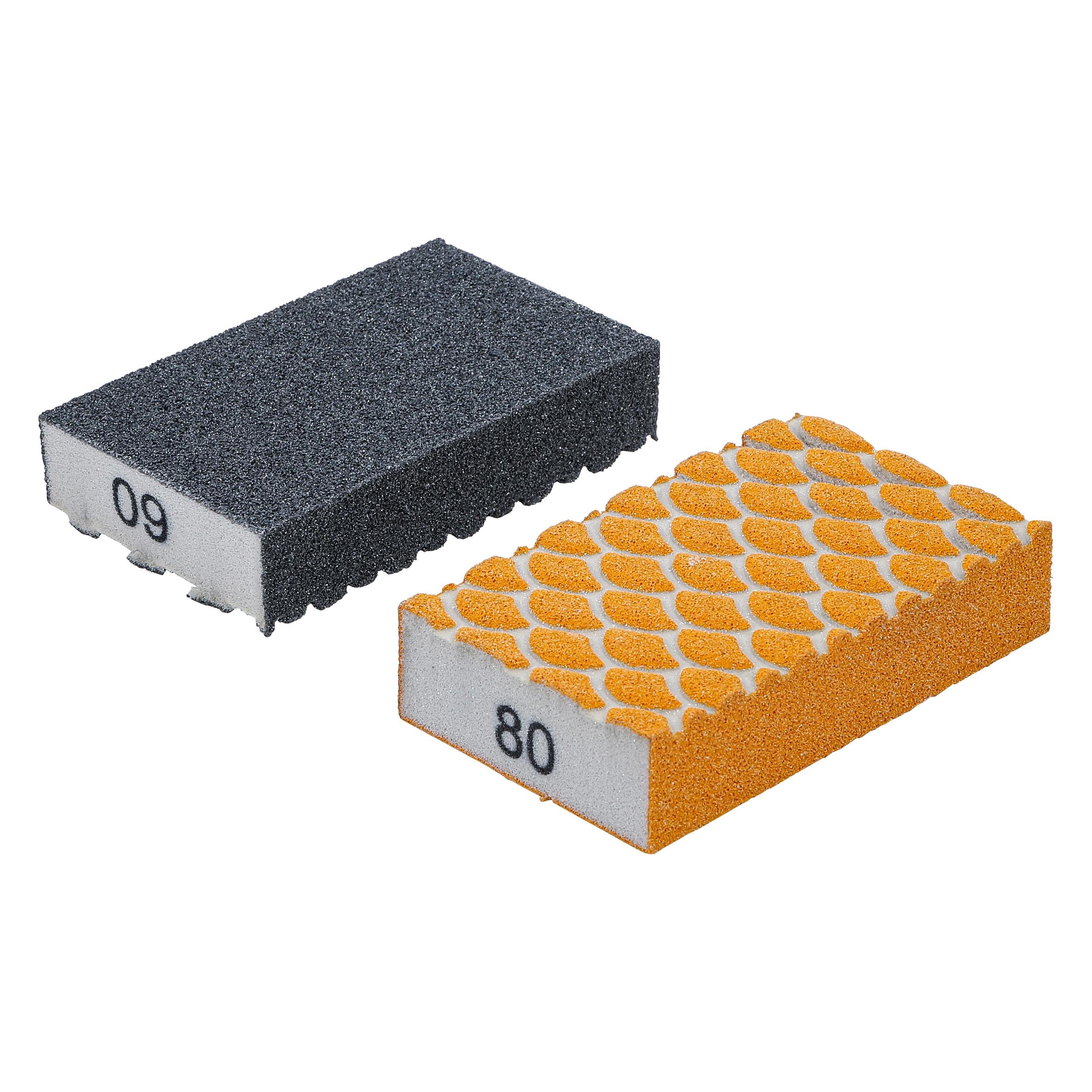 BGS Schleifschwamm-Satz | K 60, 80 | 2-tlg. (60, 80, K 60, K 80) (80811)