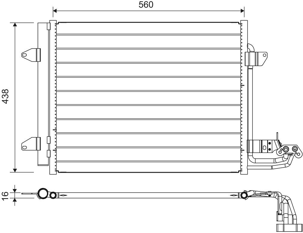 Valeo Kondensator, Klimaanlage 817806 Für Vw (Faw) (Svw)