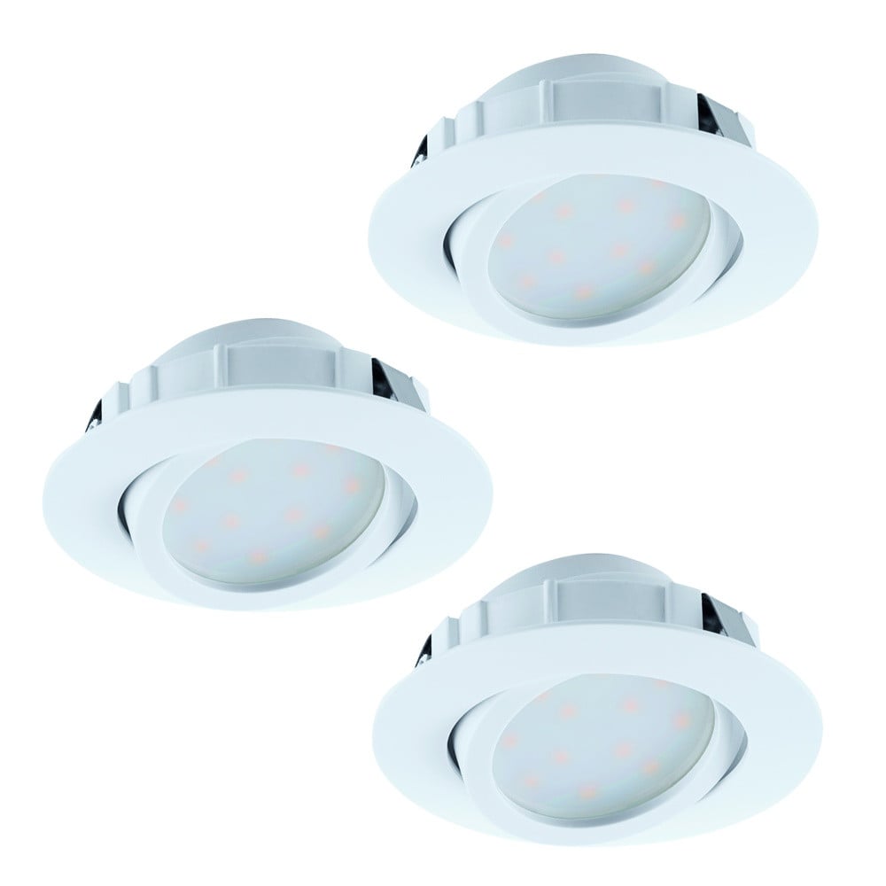 Eglo Pineda Set van 3 ronde inbouwspots wit