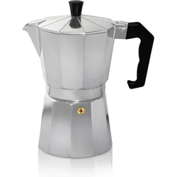 Espressokocher Italiano f. 12 Tassen silber