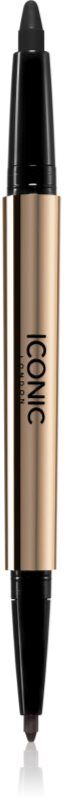 ICONIC London Smokey Eye Duo Kajal double-ended eyeliner shade Midnight Black 0.85 g