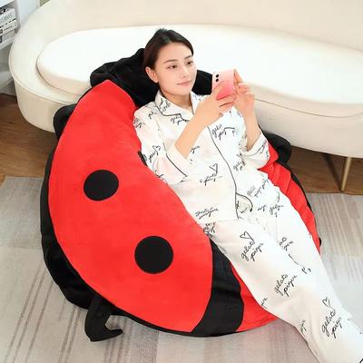 Inspire Curations Wearable Ladybug Shell Plush Pillow 23.6 In