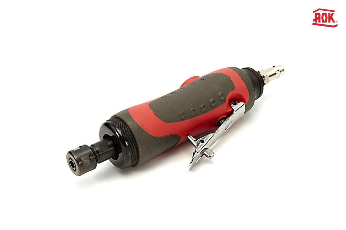 AOK Professionele Pneumatische Stifslijper, Rood, Aluminium