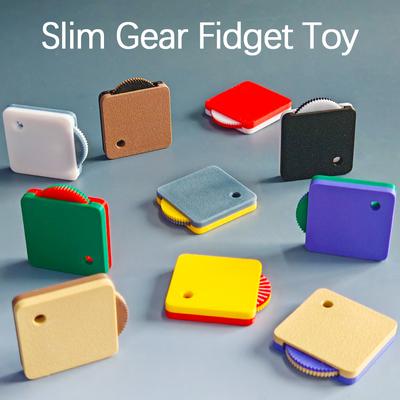 Modern Mode Marketplace Slim Gear Fidget Toy 3D Printed Desk Fidget For Stress Relief gear purple Green