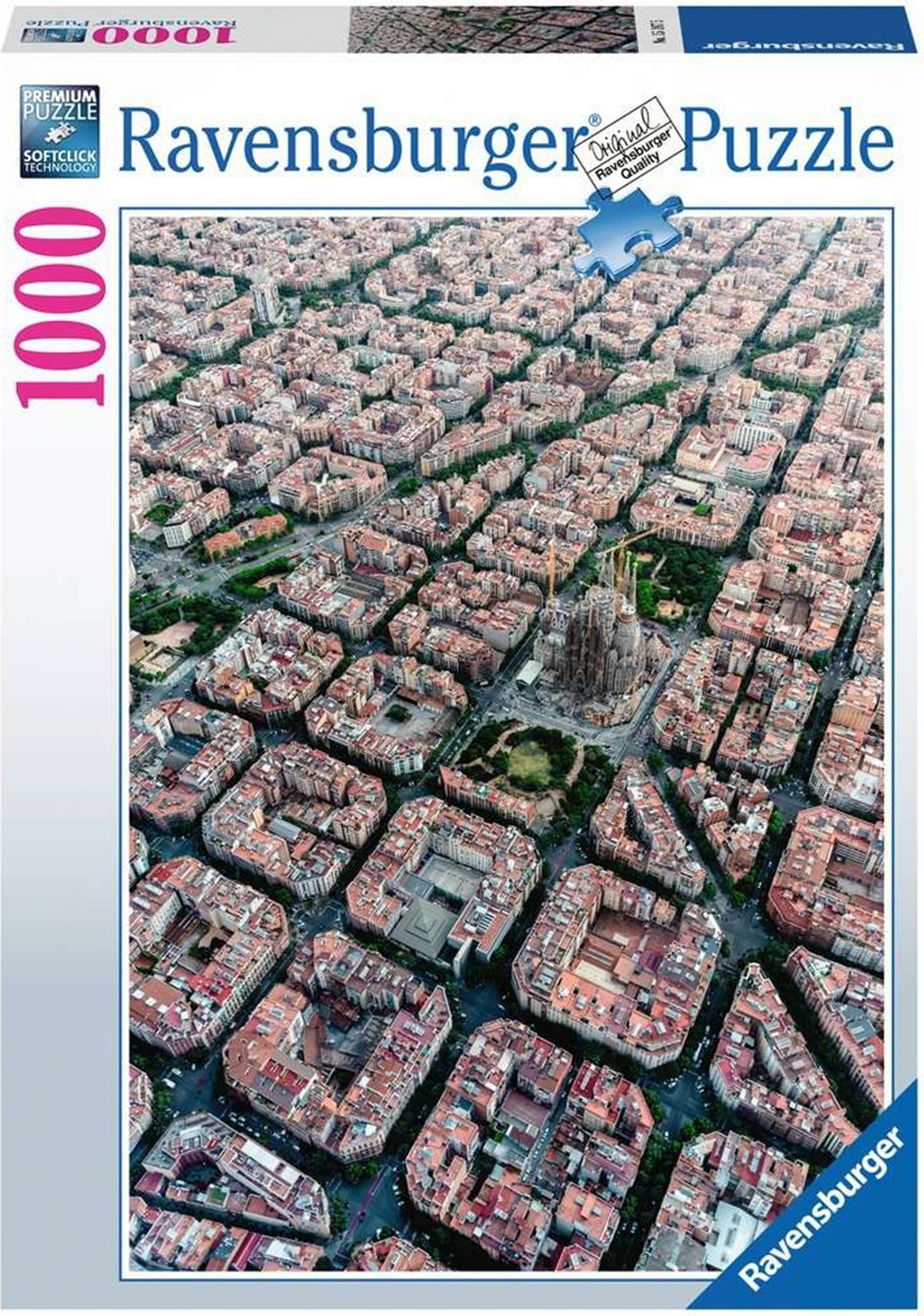 Ravensburger Puzzel Barcelona van boven