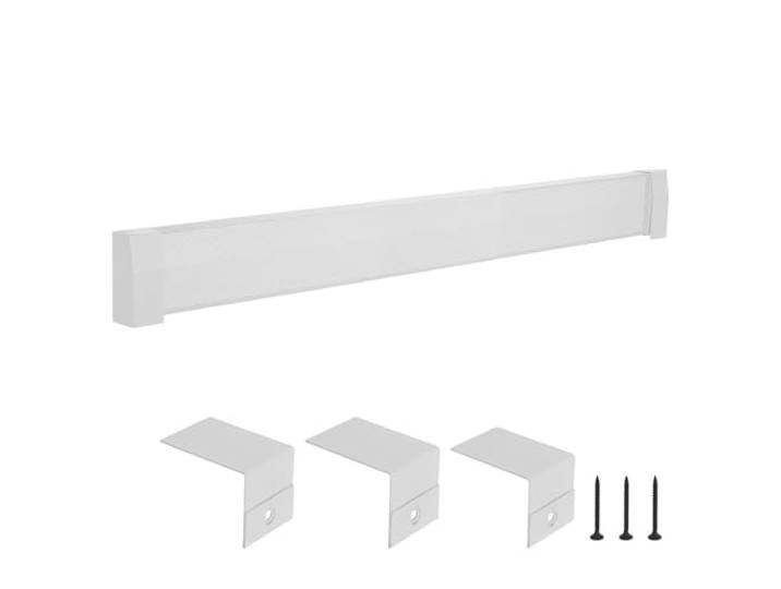 VEVOR Cache pour Plinthe Chauffante\, Série Premium\, Couvercle pour Chauffage Électrique Standard\, 1\,83 m\, Ventilation et Chaleur Efficaces\, Cache de Remplacement Acier pour Chambre à Coucher\, Blanc