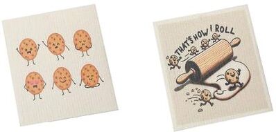 IH Casa Decor Swedish Dish Cloth 2Pc That'S How I Roll Assorted - Set of 6