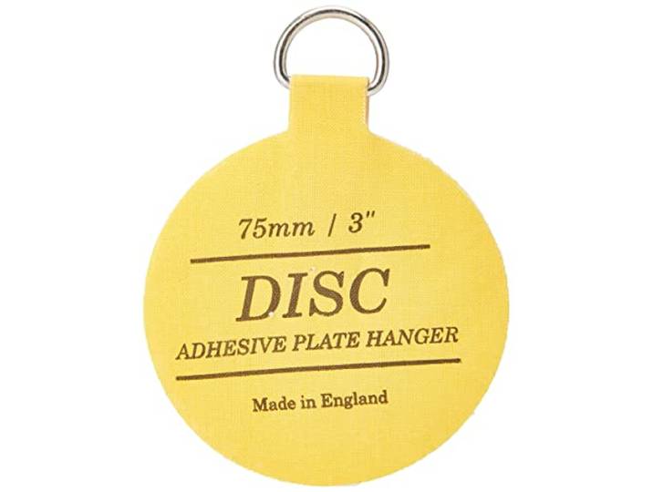 Disc 14226 75mm zelfklevende plaat hanger, geel