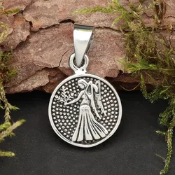 Drachensilber Jungfrau Schmuck Astrologie Sternzeichen 925 Silber Anhänger Schmuck - Silber