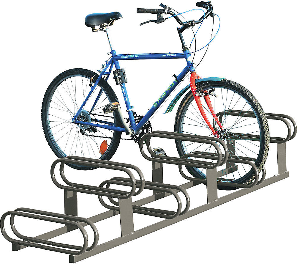 Fahrradständer höhenversetzt, 6 Stellplätze, grau PROCITY
