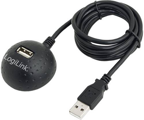 LogiLink USB-Kabel USB 2.0 USB-A Buchse, USB-A Stecker 1.50 m CU0013B
