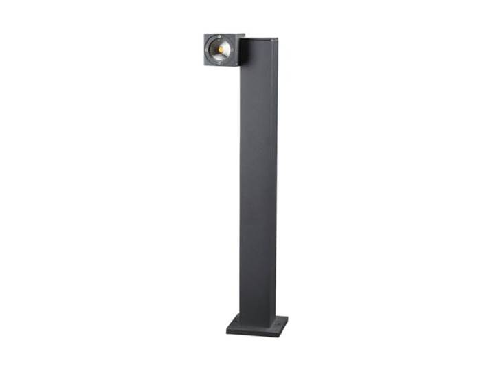 Lucande LED Wegelampe grafitgrau 80 cm, Lampenkopf 320° drehbar spritzwassergeschützt IP54 Wegeleuchte 1x 7W Aussenleuchte