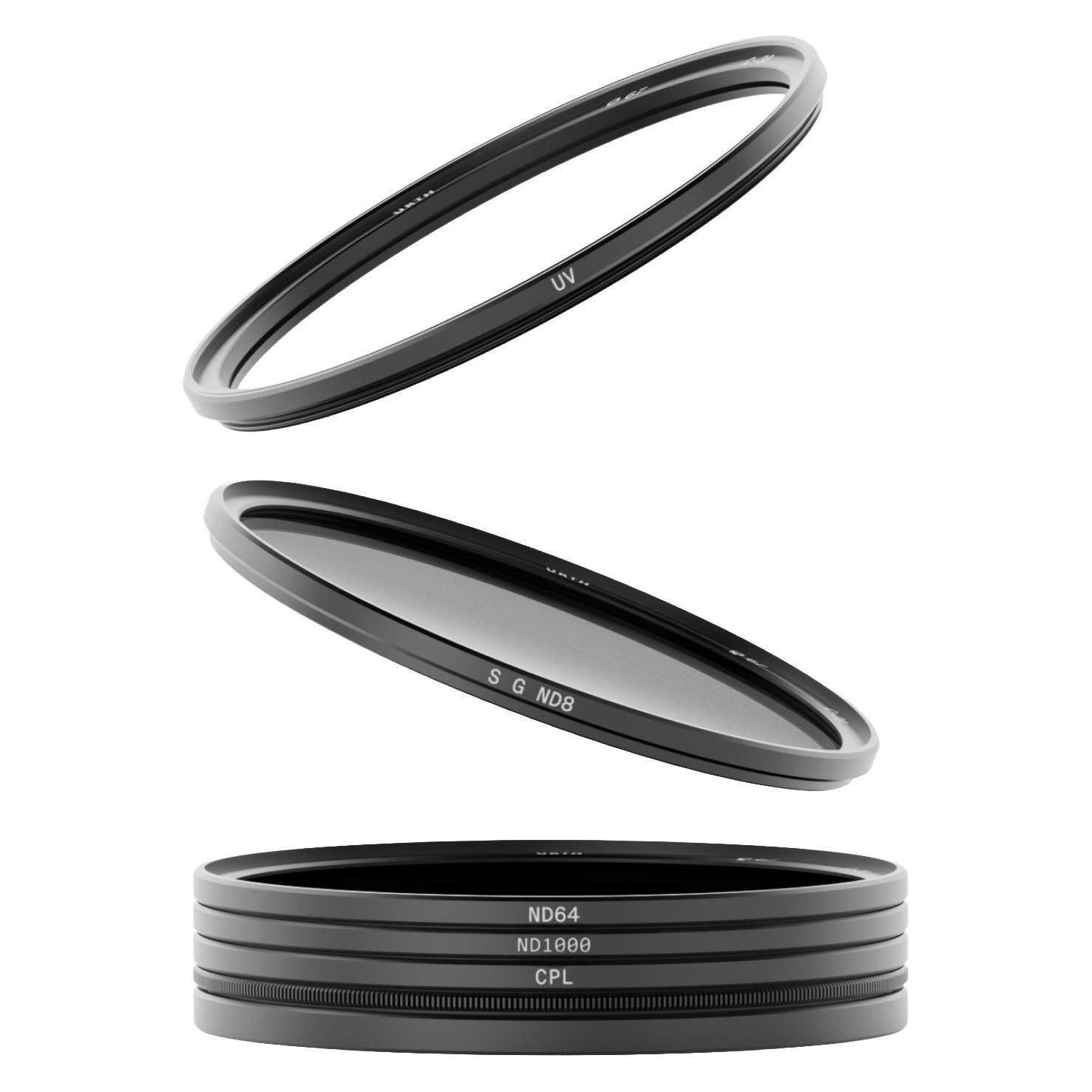 Urth 77mm Magnetic Landscape Filter Kit Plus+ (UV, CPL, SGND8, ND64) (77 mm, ND Filter, Polarisationsfilter, UV-Filter) (66499821)