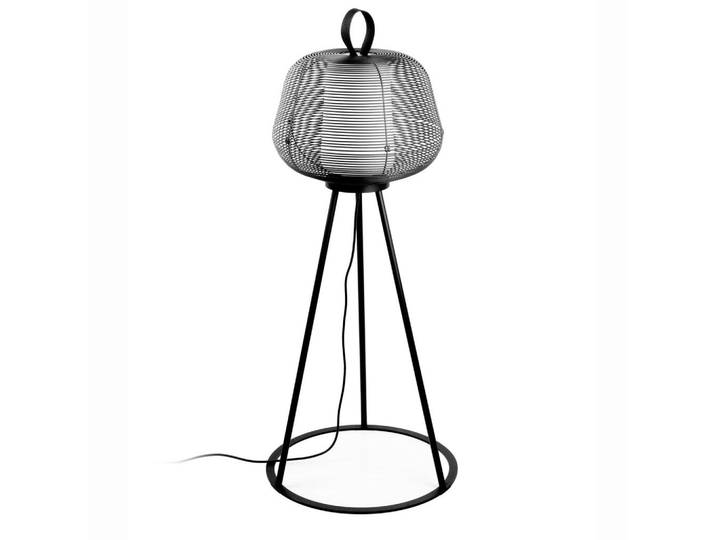 Wegeleuchte, Schwarz, Metall, 56x120x56 cm, Lampen & Leuchten, Außenbeleuchtung, Wegbeleuchtung, Wegeleuchten