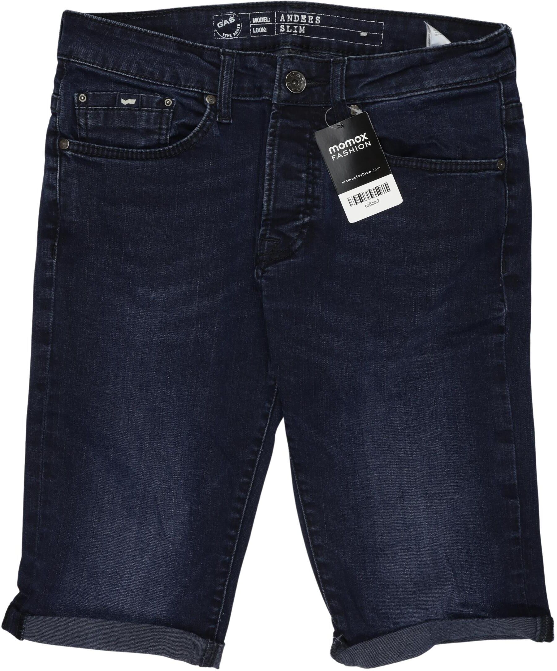 GAS Herren Shorts, Marineblau, Gr. W32, Baumwolle / Elasthan - Second Hand