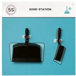 Paperflow Lean Management Board »Kehr-Station« 75/75 cm blau blau, 75x75 cm