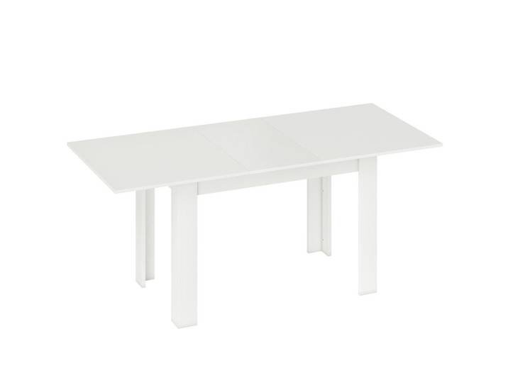 Homcom Ausziehbarer Esstisch MDF Weiß, Holzwerkstoff, Rechteckig, eckig, 80x75x180 cm, Esszimmer, Esstische