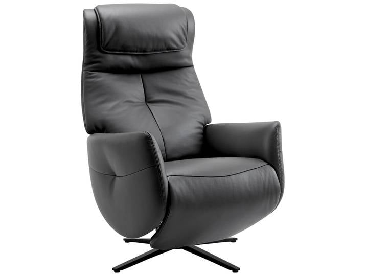 XORA Relaxsessel MORE, dunkelgrau, Leder