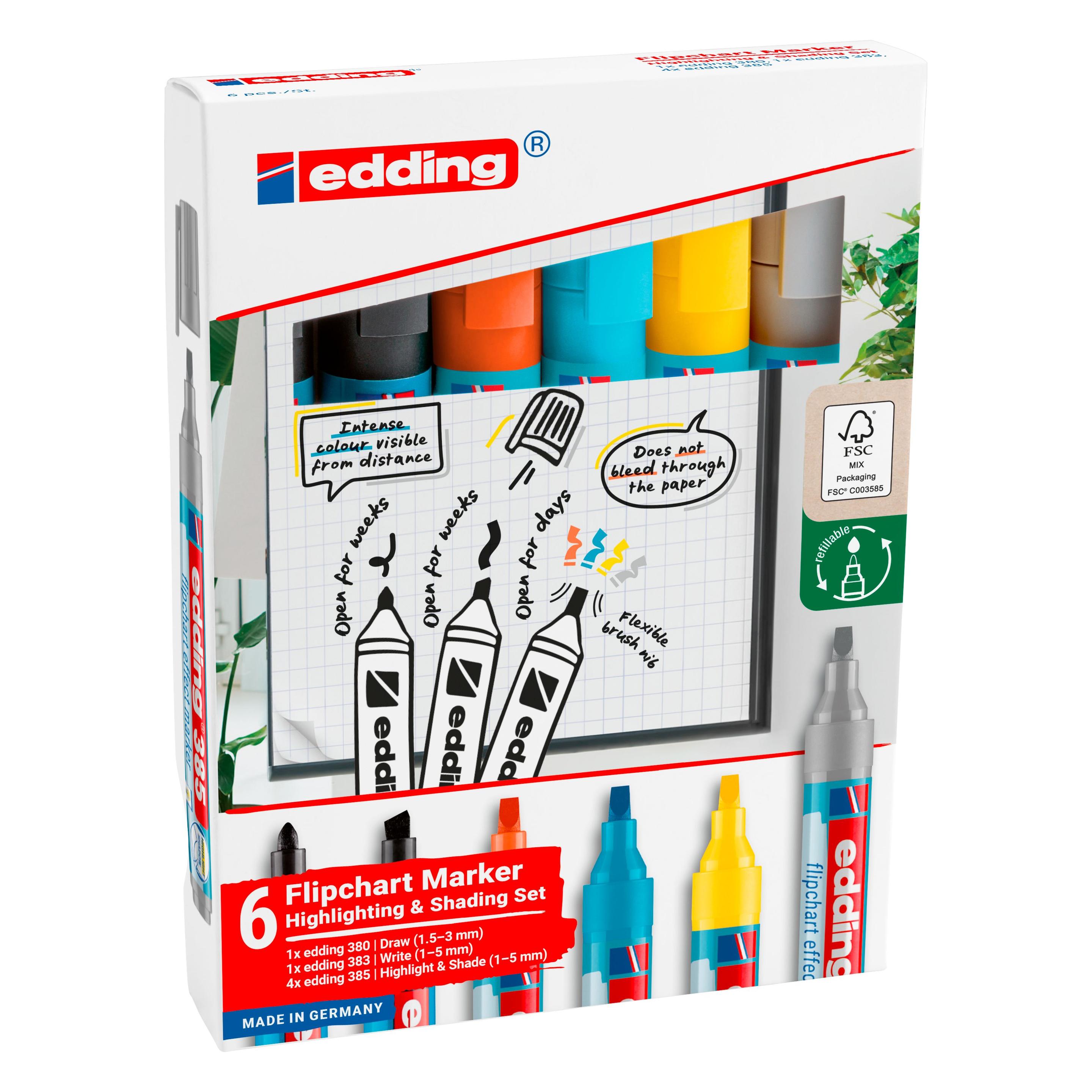 Edding Flipchart-Marker (6x) (4-385-380-383-6)