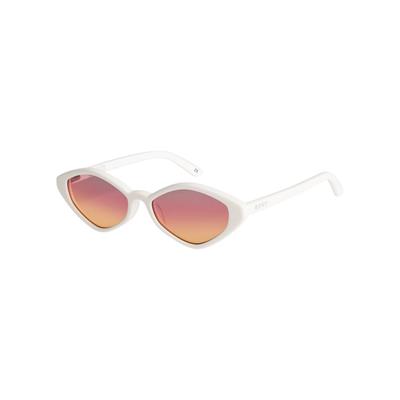 Sonnenbrille ROXY "Canuta", Damen, shiny weiß, braun gradient, Sonnenbrillen Sonnenbrille