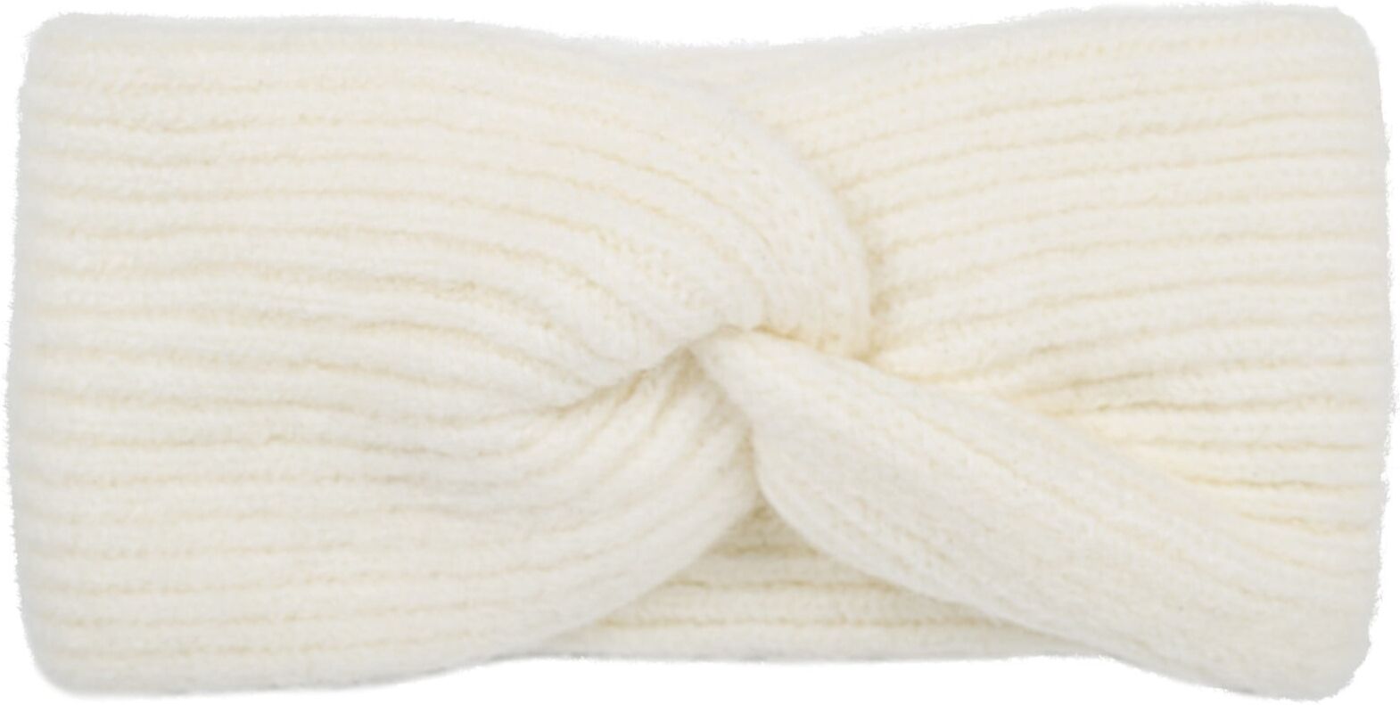 Stirnband STYLEBREAKER "Strick Stirnband Rippenmuster Twist Knoten", Damen, weiß (creme), Obermaterial: 80% Polyacryl PAN. 20% Wolle WO., Modisch, Mützen Stirnband