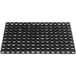 Hamat, Fussmatte, Fussmatte offene Ringe schwarz Gummi L1000xB1500xS22mm (100 x 150 cm)