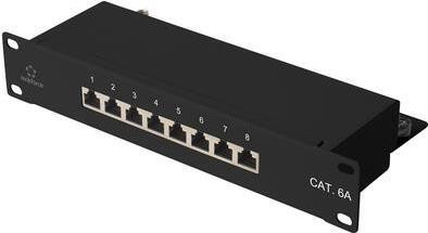 Renkforce RF-4870828 8-poorts netwerkpatchpaneel CAT 6a 1 HE volledig belegd