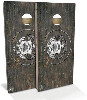 Skip's Garage Utah Flag Rustic Outdoor Cornhole Board Set