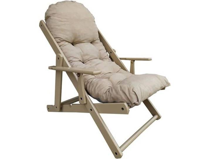Fauteuil Relax Messico - MESSICO - Inclinable 3 positions - Laqué taupe - Intérieur/Extérieur