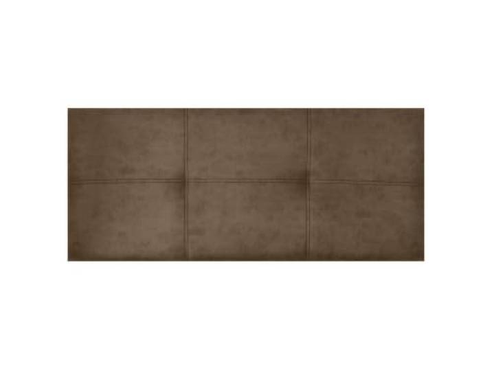 Matris Kopfteil mit fleckenabweisendem Florenz-Stoff Magnolien-Stoff im Vintage-Look, einfach aufzuhängen Braun 145 x 50 x 5 cm, Bett 135 cm