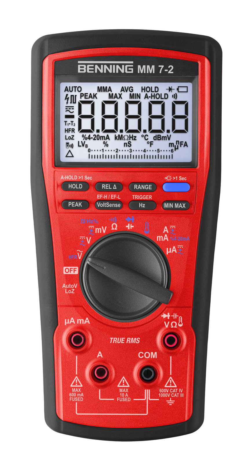 Benning MM 7-2 Handheld Digitale Multimeter CAT III 1000 V CAT IV 600 V met 60000 weergavepunten