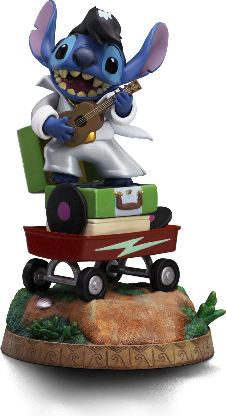 Iron Studios Lilo & Stitch kunstfiguur Stitch als King of Rock schaal 1/10 hoogte: 17 cm