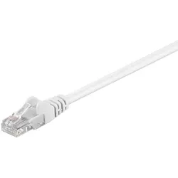 CAT 5e Netzwerkkabel, U/UTP, weiß - Länge: 5,0 m