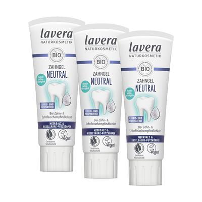 3x Lavera Neutral Zahngel 3x75 ml Zahncreme