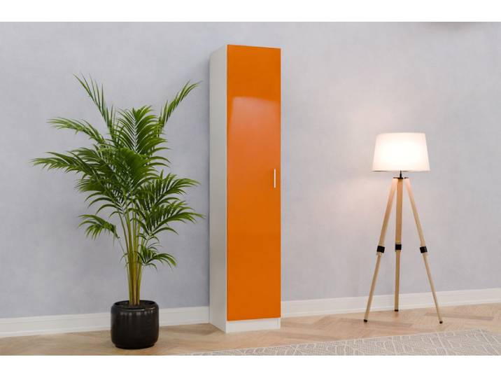 Schrank nach Maß - RAL 2011 Tieforange - 196x40x40cm - Individuell konfigurieren