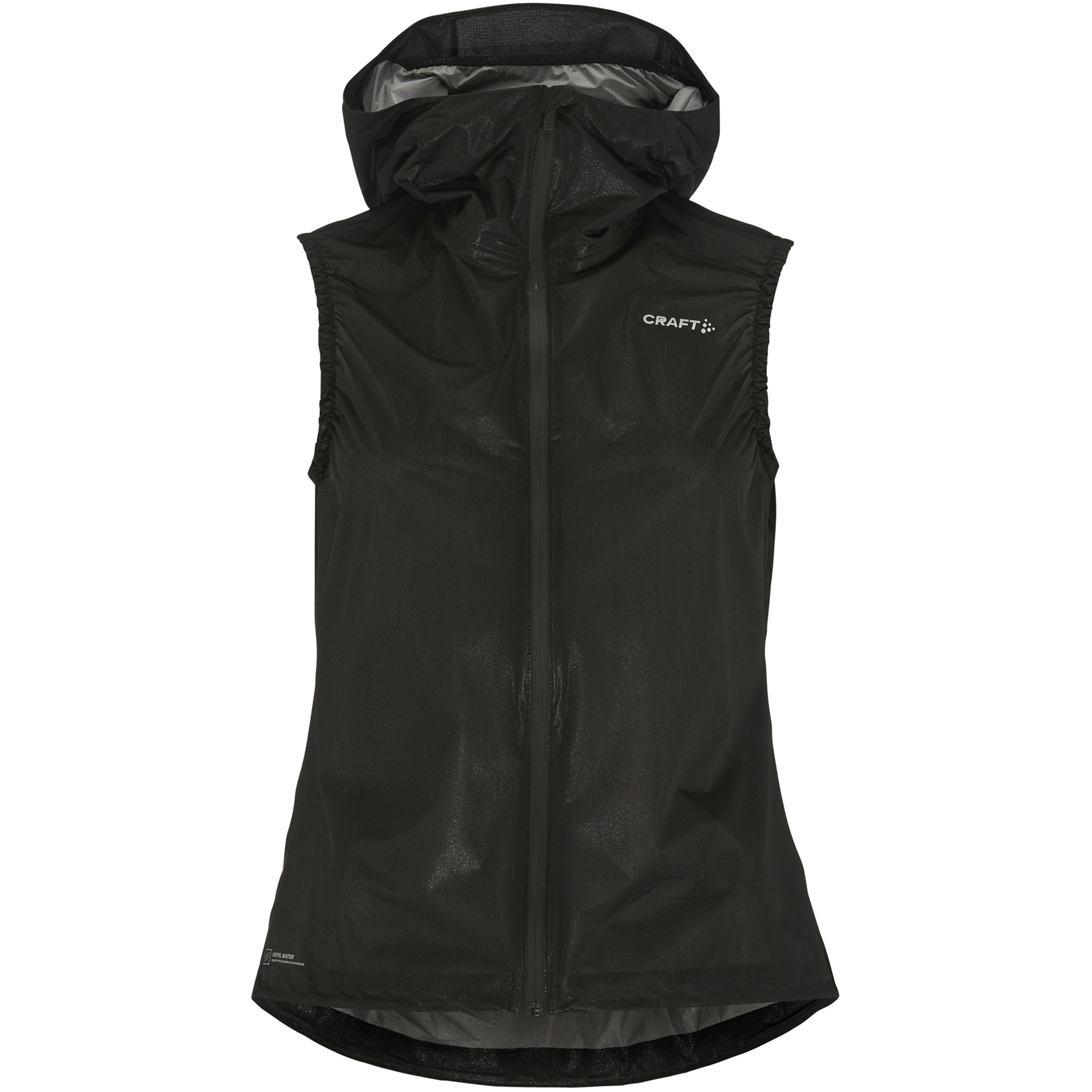 Craft Pro Hydro Lightweight Weste Damen Windwesten schwarz Größe M Laufen | Trailrunning Winddicht Wasserabweisend