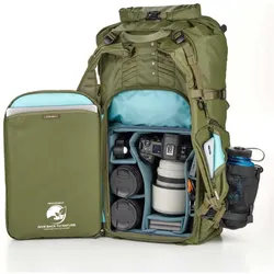 Shimoda Action X50 v2 Starter Kit (Med DSLR CU) (Fotorucksack, 50 l), Kameratasche, Grün