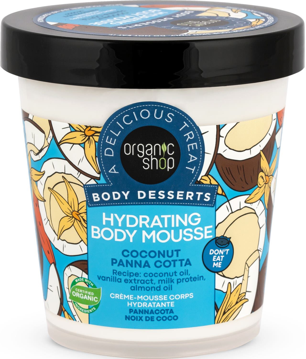 Organic Shop Body Desserts Body Mousse Coconut Panna Cotta 450 ml