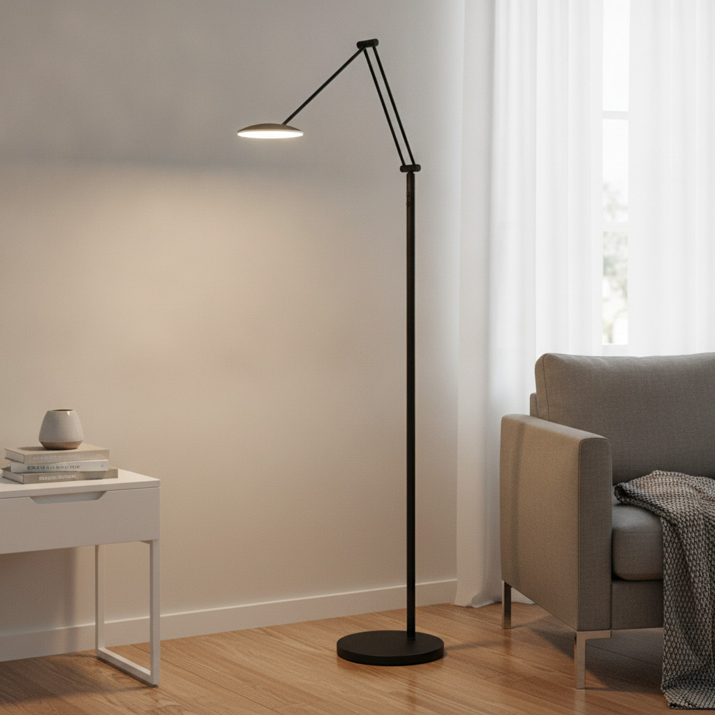 Highlight Sapporo Klassieke Leeslamp Zwart Ø 23 cm